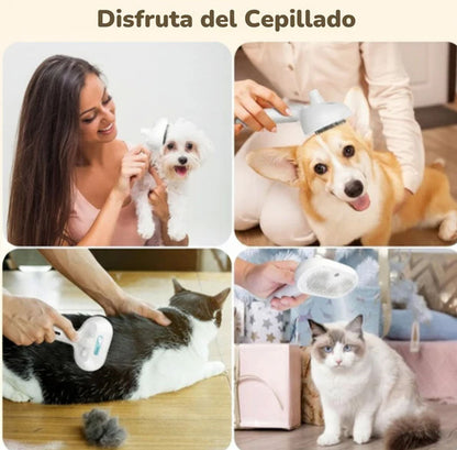 ETHERIA PET STEAM  Cepillo de Vapor Quita Pelo para Gatos y Perros